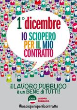 Cisl Lavoro Pubblico - giornata di sciopero 1 Dicembre