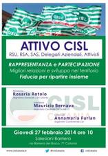 ATTIVO DELEGATI CISL CATANIA