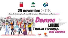 DONNE LIBERE DALLA VIOLENZA ANCHE SUL LAVORO