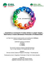 FISTEL, INCONTRI SULLO STRESS