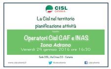 La Cisl nel territorio pianificazione attività
