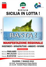 Manifestazione Regionale Unitaria 7 maggio 2016