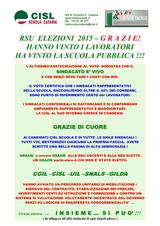 RSU 2015 SCUOLA, HA VINTO LA SCUOLA PUBBLICA