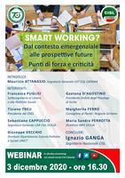 SMARTWORKING, WEBINAR DALL'EMERGENZA ALLE PROSPETTIVE     